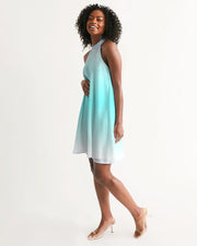Oceana Blue Ombre Halter Dress