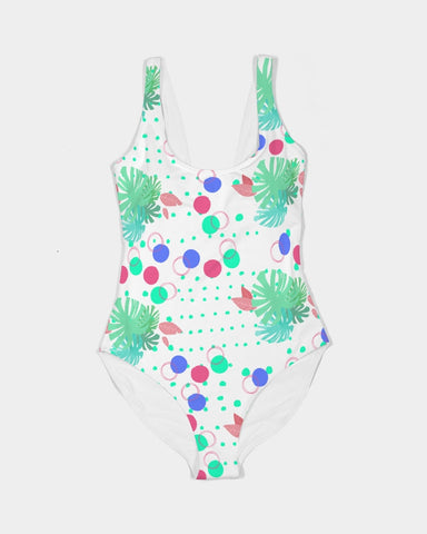 Tropical Leaves Dots Swimsuit