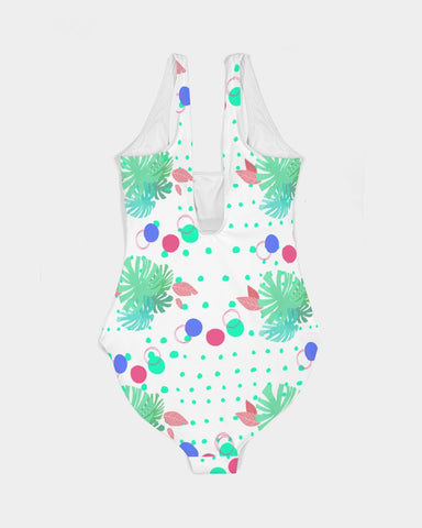 Tropical Leaves Dots Swimsuit