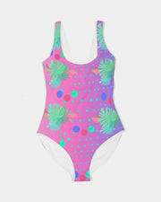 Tropical Flora Dots Ombre Swimsuit