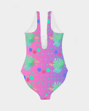 Tropical Flora Dots Ombre Swimsuit