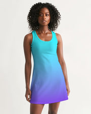 Bahama Blue Ombre Racerback Dress