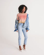 Peach Ombre Women's Cropped Top