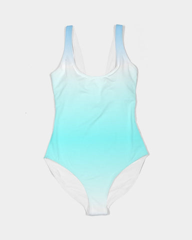 OCEAN BLUE OMBRE COUPLES MATCHING SWIMSUITS