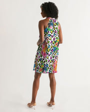 Animal Print Toucan Halter Dress