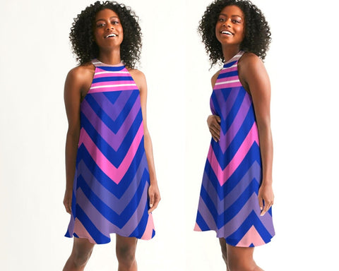 Blue Chevron Matching Couples Outfits