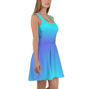 Bahama Blue Ombre Skater Dress