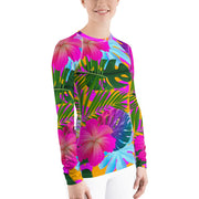 Floral Tropical Women's Rash Guard