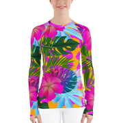 Floral Tropical Women's Rash Guard