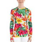 Bird of Paradise Tropical Women's Rash Guard