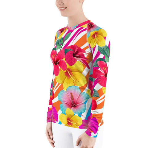 Island Flowers Women's Rash Guard