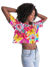 Island Floral Women's Cropped Top