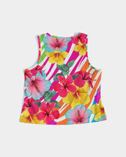 Island Flowers Women’s Cropped Tank Top