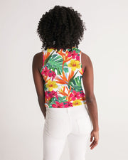 Bird of Paradise Floral Women’s Cropped Tank Top