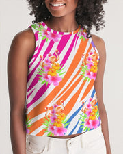 Flamingo Fiesta Women’s Cropped Tank Top