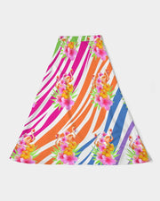 Flamingo Fiesta Women’s A Line Midi Skirt