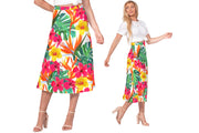 Bird of Paradise Floral Women’s A Line Midi Skirt