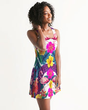 Floral Flamingos Racerback Dress