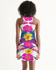 Floral Flamingos Racerback Dress