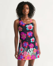 Floral Flamingos Racerback Dress