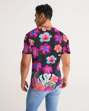 Floral Hibiscus Flamingos Matching Couples Outfits