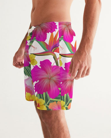 HIBISCUS FLORAL COUPLES SWIMSUITS