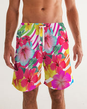 ISLAND FLOWERS COUPLES MATCHING SWIMSUITS