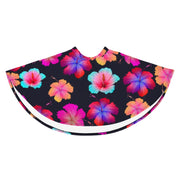 FLORAL BLACK SKATER SKIRT