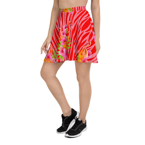 FLAMINGO ISLAND SKATER SKIRT