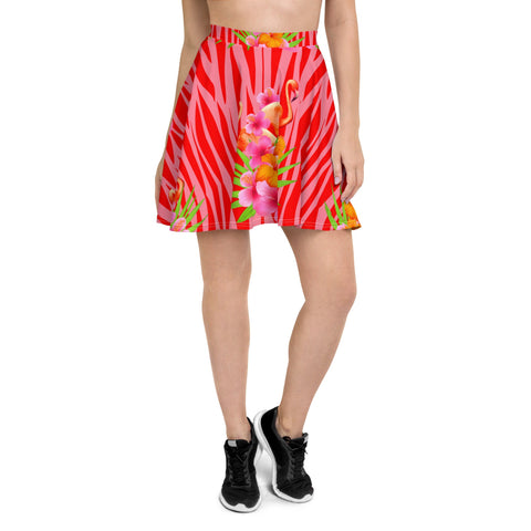 FLAMINGO ISLAND SKATER SKIRT