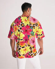 Animal Print Island Flowers Men's Premium Tee