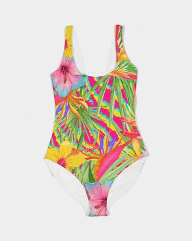 Paradise Island Floral Women's One-Piece Swimsuit