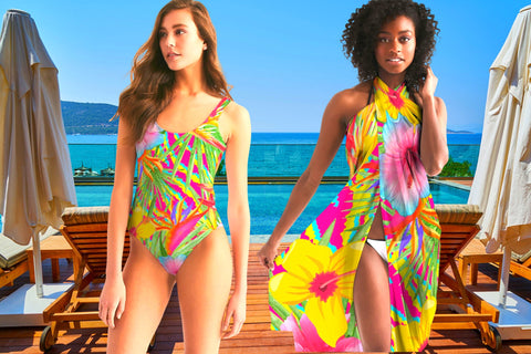 Paradise Island Floral Women's One-Piece Swimsuit