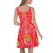 Tropique Flamingo Skater Dress