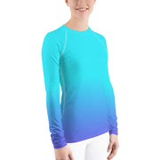 Bahama Blue Ombre Women's Rash Guard