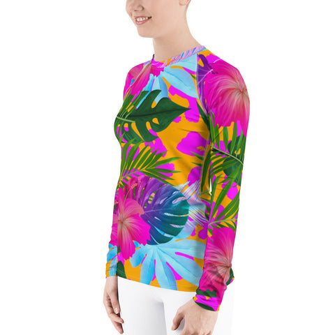 Floral Tropical Women's Rash Guard