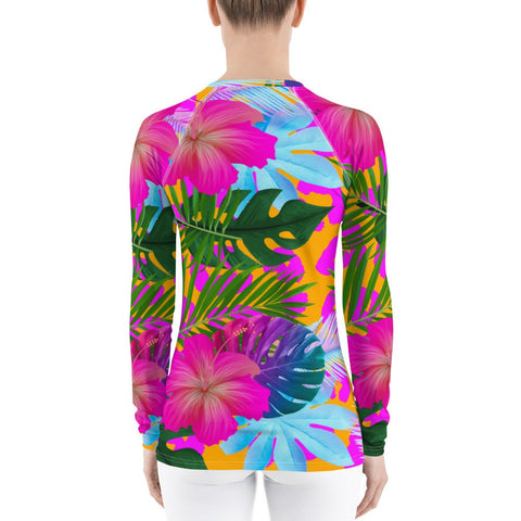 Floral Tropical Women's Rash Guard