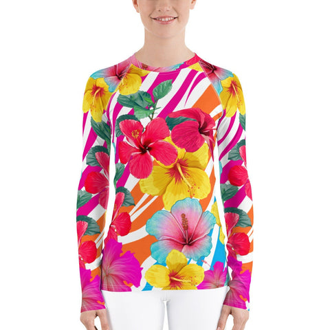 Island Flowers Women's Rash Guard