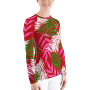 Tropical Leaves Women's Rash Guard