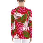 Tropical Leaves Women's Rash Guard