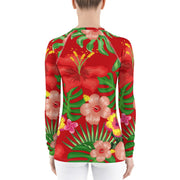 Tropical Floral Women's Rash Guard