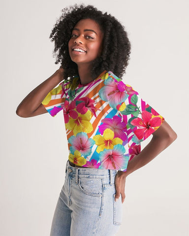 Island Floral Women's Cropped Top