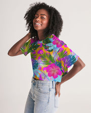 Floral Tropical Women's Cropped Top