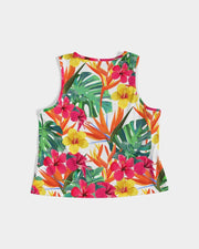 Bird of Paradise Floral Women’s Cropped Tank Top