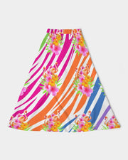 Flamingo Fiesta Women’s A Line Midi Skirt