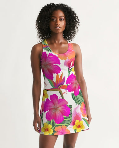 Hibiscus Floral Racerback Dress