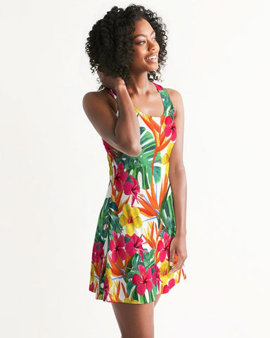 Bird of Paradise Floral Racerback Dress