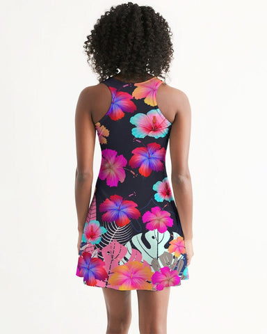 Floral Flamingos Racerback Dress