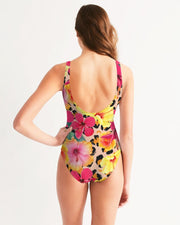 Animal Print Island Flowers Couples Matching Swimsuits