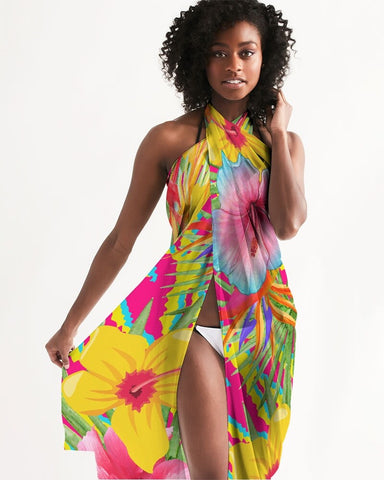 Paradise Island Floral Swimsuit Cover Up